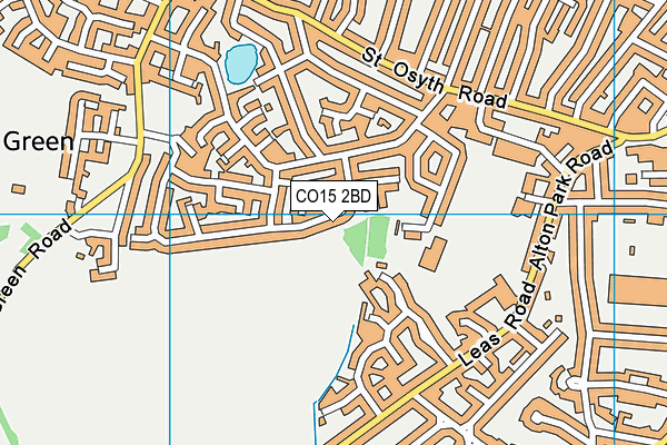 CO15 2BD map - OS VectorMap District (Ordnance Survey)