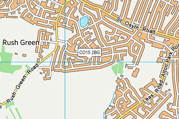 CO15 2BG map - OS VectorMap District (Ordnance Survey)