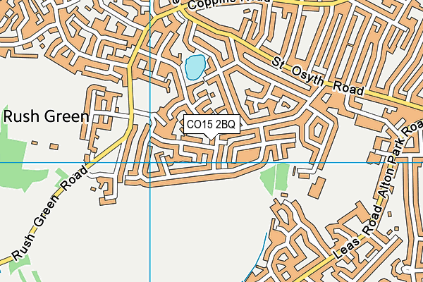 CO15 2BQ map - OS VectorMap District (Ordnance Survey)