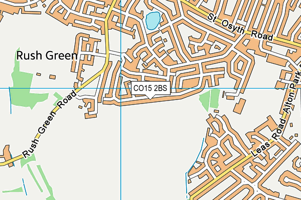 CO15 2BS map - OS VectorMap District (Ordnance Survey)