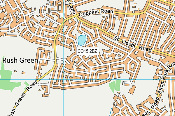 CO15 2BZ map - OS VectorMap District (Ordnance Survey)