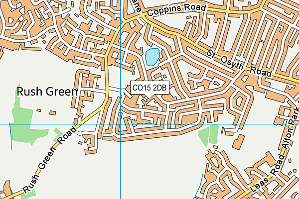 CO15 2DB map - OS VectorMap District (Ordnance Survey)