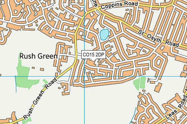 CO15 2DP map - OS VectorMap District (Ordnance Survey)