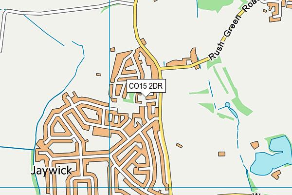 CO15 2DR map - OS VectorMap District (Ordnance Survey)