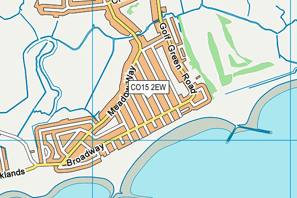 CO15 2EW map - OS VectorMap District (Ordnance Survey)