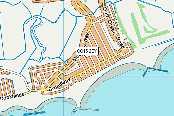 CO15 2EY map - OS VectorMap District (Ordnance Survey)
