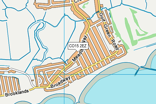 CO15 2EZ map - OS VectorMap District (Ordnance Survey)