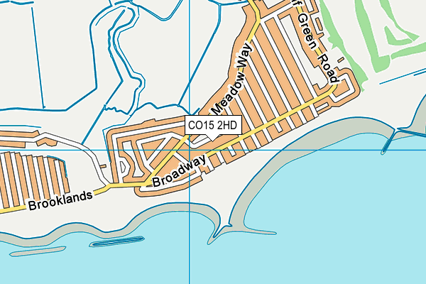 CO15 2HD map - OS VectorMap District (Ordnance Survey)