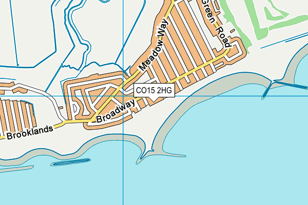 CO15 2HG map - OS VectorMap District (Ordnance Survey)