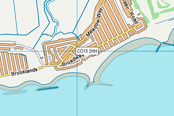 CO15 2HH map - OS VectorMap District (Ordnance Survey)