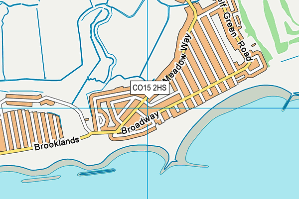 CO15 2HS map - OS VectorMap District (Ordnance Survey)