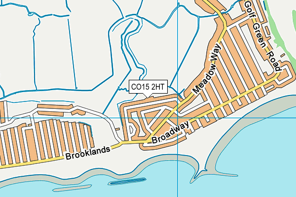 CO15 2HT map - OS VectorMap District (Ordnance Survey)