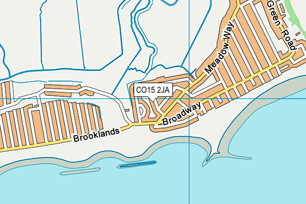 CO15 2JA map - OS VectorMap District (Ordnance Survey)