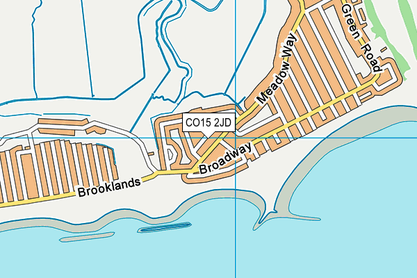 CO15 2JD map - OS VectorMap District (Ordnance Survey)