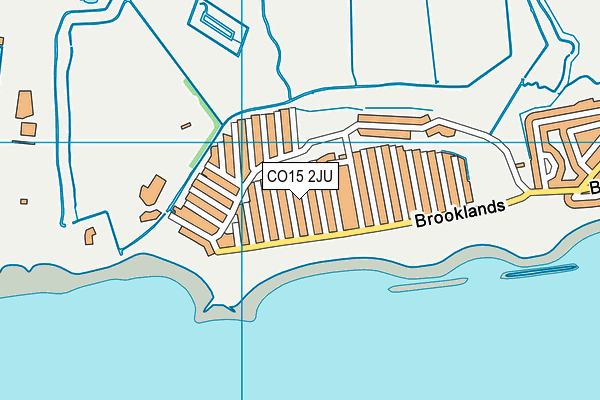 CO15 2JU map - OS VectorMap District (Ordnance Survey)