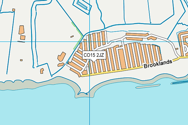 CO15 2JZ map - OS VectorMap District (Ordnance Survey)
