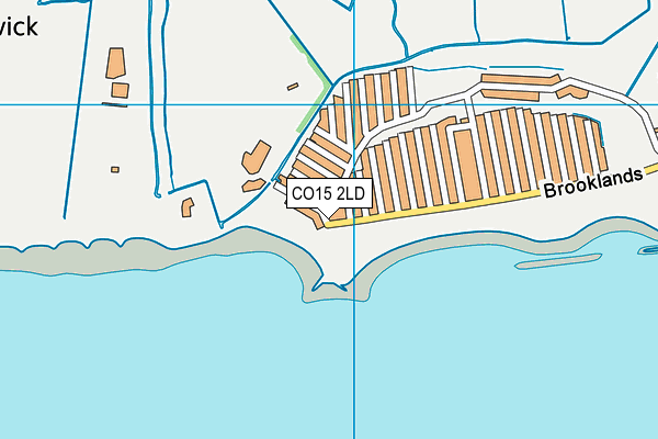 CO15 2LD map - OS VectorMap District (Ordnance Survey)