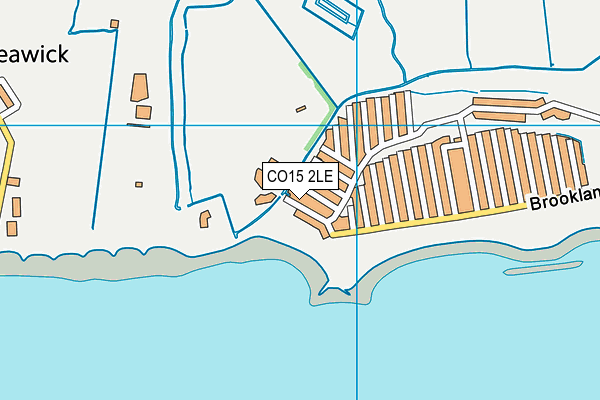 CO15 2LE map - OS VectorMap District (Ordnance Survey)