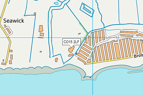 CO15 2LF map - OS VectorMap District (Ordnance Survey)