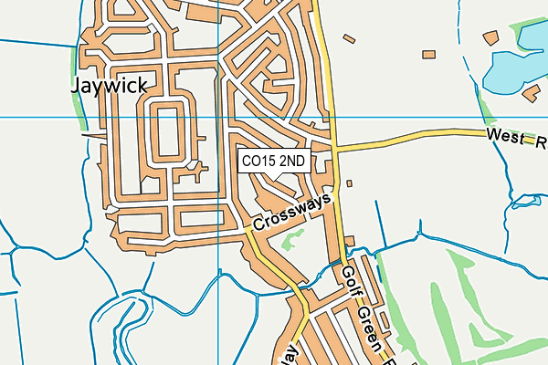 CO15 2ND map - OS VectorMap District (Ordnance Survey)