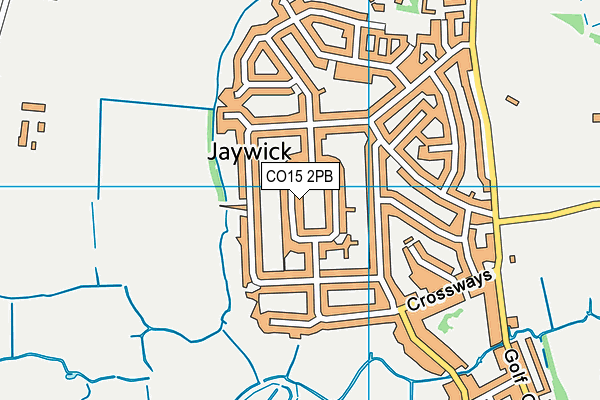 CO15 2PB map - OS VectorMap District (Ordnance Survey)