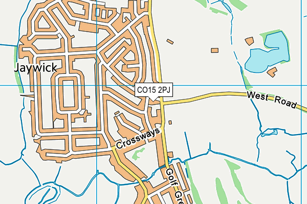 CO15 2PJ map - OS VectorMap District (Ordnance Survey)