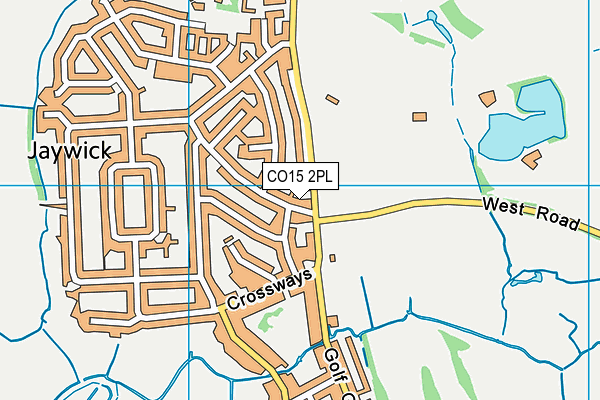 CO15 2PL map - OS VectorMap District (Ordnance Survey)