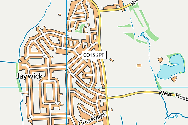 CO15 2PT map - OS VectorMap District (Ordnance Survey)