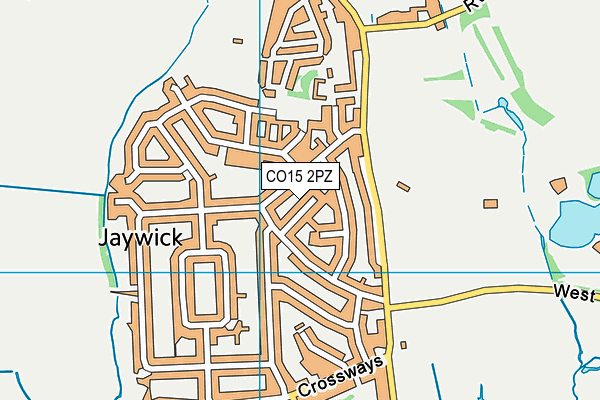 CO15 2PZ map - OS VectorMap District (Ordnance Survey)