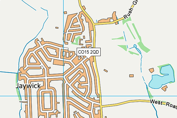 CO15 2QD map - OS VectorMap District (Ordnance Survey)