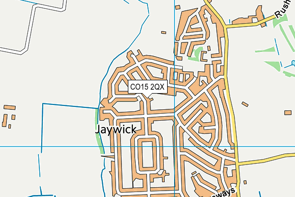 CO15 2QX map - OS VectorMap District (Ordnance Survey)