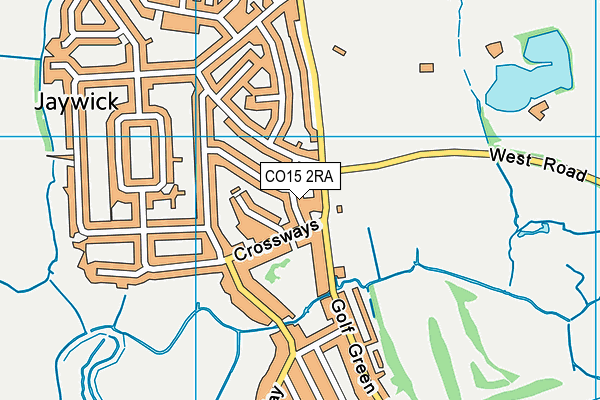 CO15 2RA map - OS VectorMap District (Ordnance Survey)