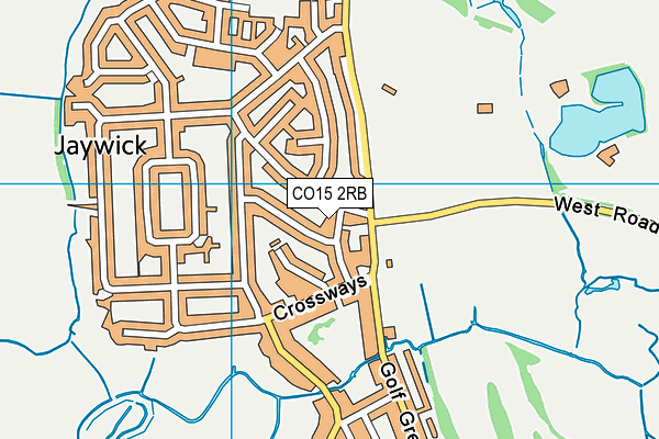 CO15 2RB map - OS VectorMap District (Ordnance Survey)