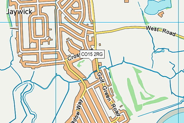 CO15 2RG map - OS VectorMap District (Ordnance Survey)