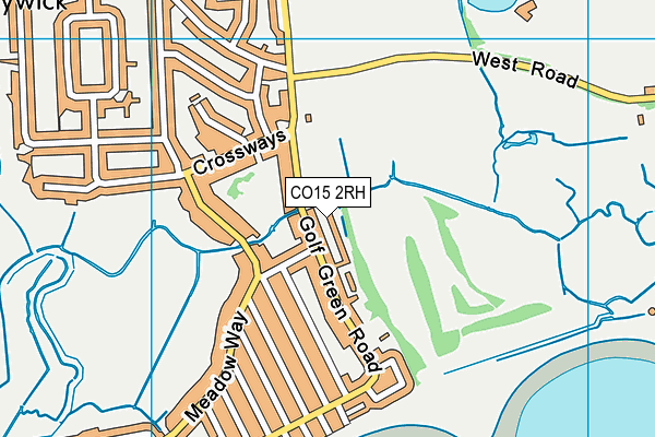 CO15 2RH map - OS VectorMap District (Ordnance Survey)