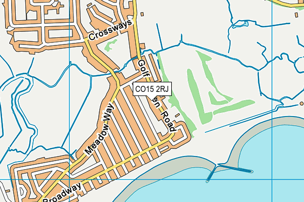 CO15 2RJ map - OS VectorMap District (Ordnance Survey)