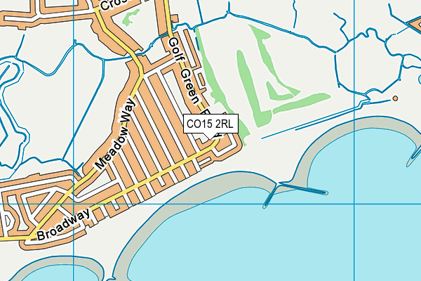 CO15 2RL map - OS VectorMap District (Ordnance Survey)