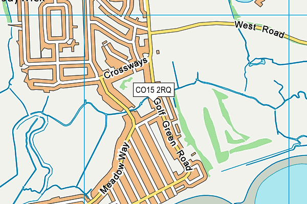 CO15 2RQ map - OS VectorMap District (Ordnance Survey)