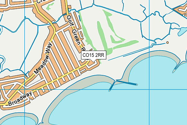 CO15 2RR map - OS VectorMap District (Ordnance Survey)