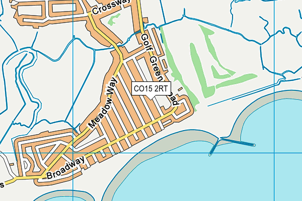 CO15 2RT map - OS VectorMap District (Ordnance Survey)