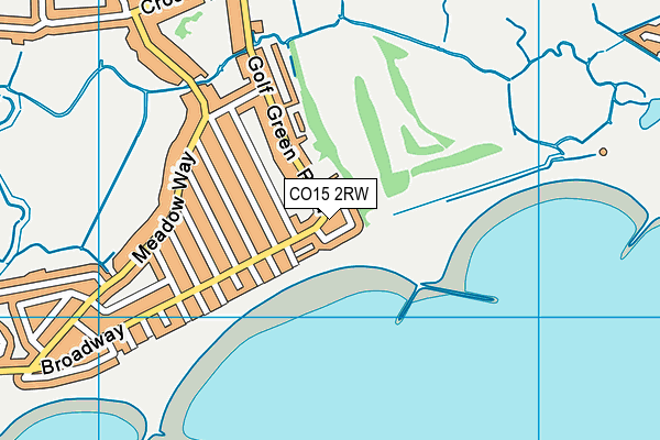 CO15 2RW map - OS VectorMap District (Ordnance Survey)