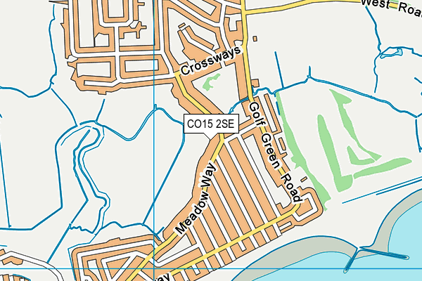 CO15 2SE map - OS VectorMap District (Ordnance Survey)