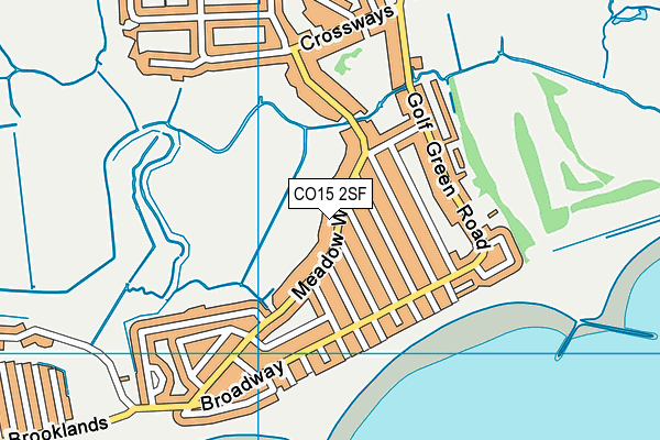 CO15 2SF map - OS VectorMap District (Ordnance Survey)