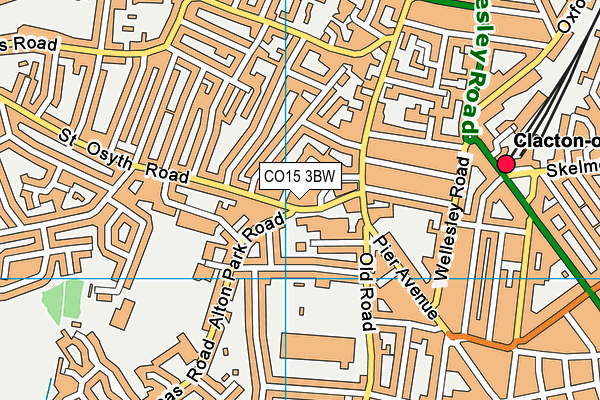 CO15 3BW map - OS VectorMap District (Ordnance Survey)