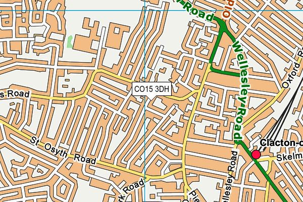 CO15 3DH map - OS VectorMap District (Ordnance Survey)