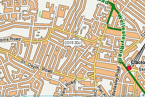 CO15 3DJ map - OS VectorMap District (Ordnance Survey)