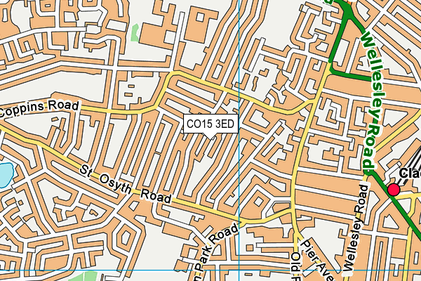 CO15 3ED map - OS VectorMap District (Ordnance Survey)