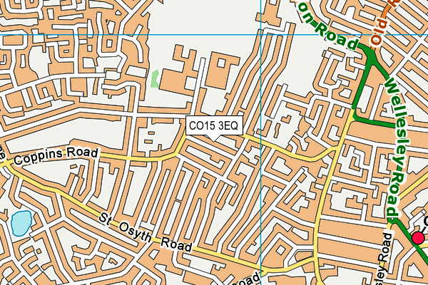 CO15 3EQ map - OS VectorMap District (Ordnance Survey)