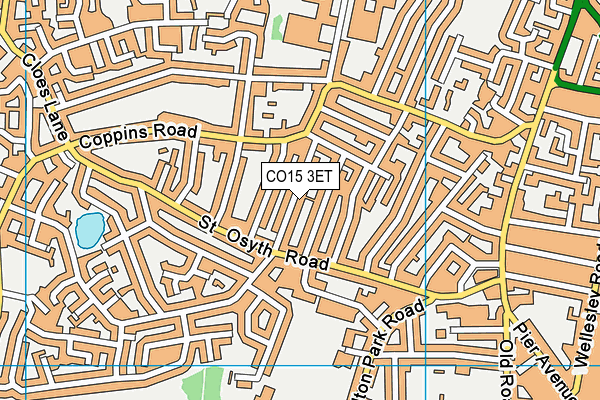 CO15 3ET map - OS VectorMap District (Ordnance Survey)