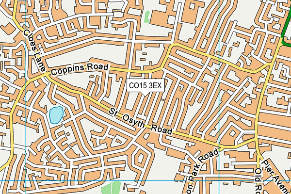 CO15 3EX map - OS VectorMap District (Ordnance Survey)